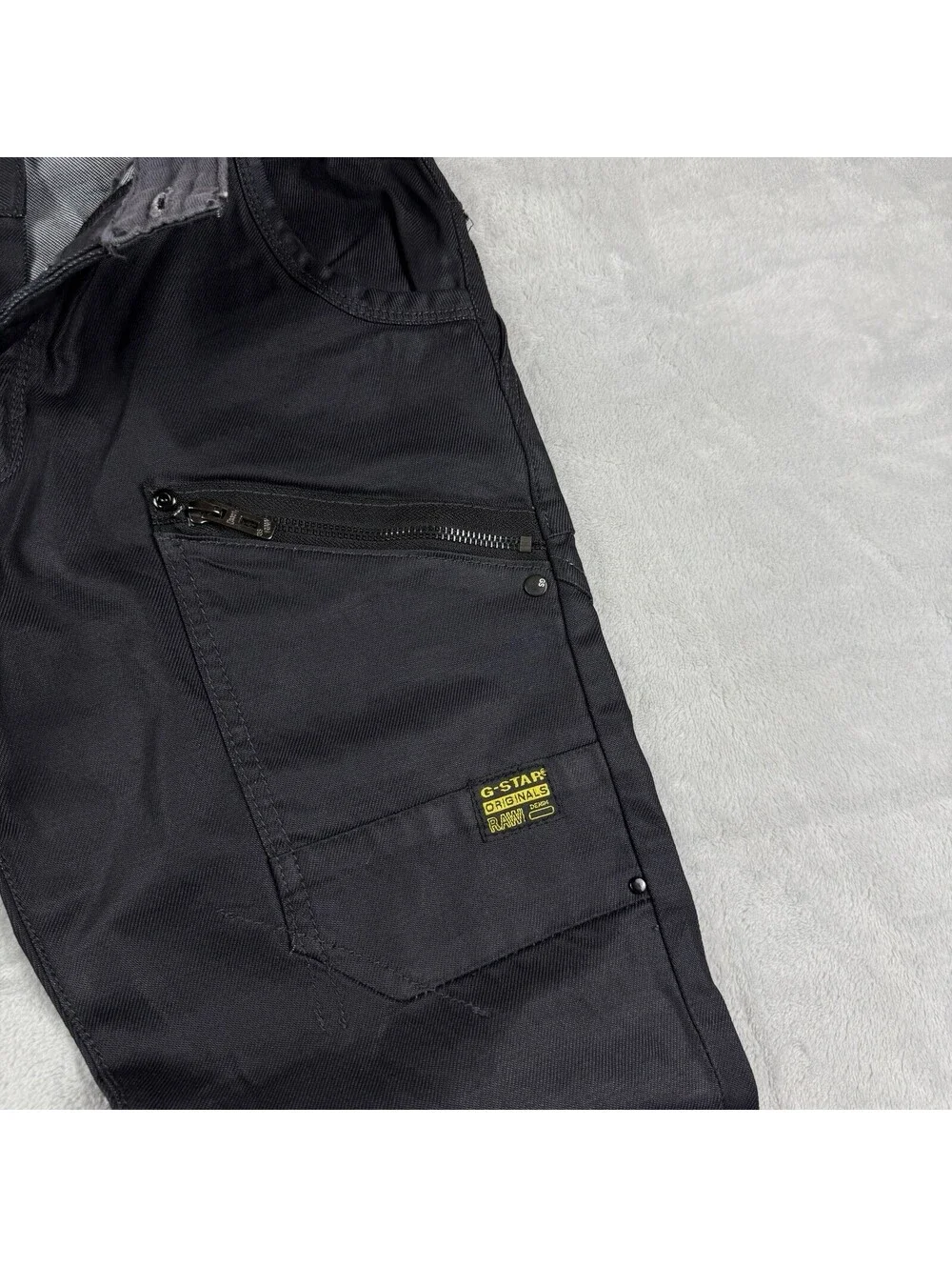 G-Star Raw Denim Jeans Cargo Utility Pants 30x30 Button Fly Tactical CSKD3301